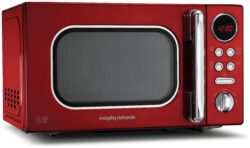 Morphy Richards Accents 800W Standard Microwave - Red.